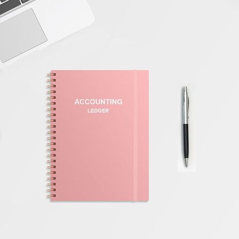 Accounting Ledger Book A5 - Bank Accounting Log for Small Business Bookkeeping & Personal Use - Account Tracker Notebook Track Accounts, Deposit, Expense & Balance, 5.8 X 8.25 Inch, Black in Kuwait