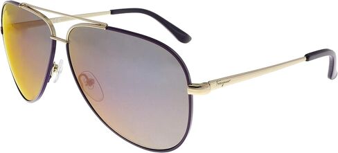 Salvatore Ferragamo Sunglasses SF131S 736 Shiny Light Gold W Purple 60 10 135 in Saudi Arabia