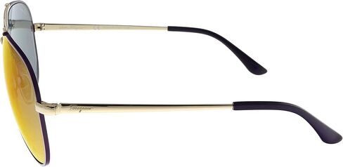 Salvatore Ferragamo Sunglasses SF131S 736 Shiny Light Gold W Purple 60 10 135 in Saudi Arabia