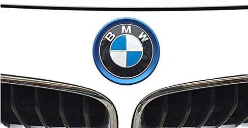 CAR الأمامي الخلفي شعار الديكور حلقة حلقة حلقة حلقة غطاء محرك السيارة لعام 2013-2019 BMW 3 Series 320LI 328LI 316/BMW 4 Series M3 M4 (Blue) in Kuwait