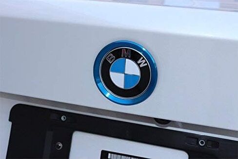 CAR الأمامي الخلفي شعار الديكور حلقة حلقة حلقة حلقة غطاء محرك السيارة لعام 2013-2019 BMW 3 Series 320LI 328LI 316/BMW 4 Series M3 M4 (Blue) in Kuwait