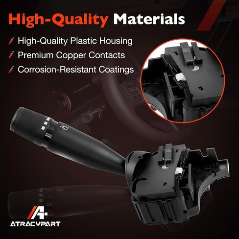 56046114AF TEURL Signal Wiper Dimmer Multi-Function Switch | متوافق مع 2009-2023 Dodge RAM 1500/2010-2023 RAM 2500 3500/2011-2020 RAM 4500 5500 | استبدال#56046114ae ، 56046114ac ، 56046114AD in Saudi Arabia