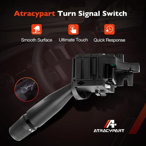 56046114AF TEURL Signal Wiper Dimmer Multi-Function Switch | متوافق مع 2009-2023 Dodge RAM 1500/2010-2023 RAM 2500 3500/2011-2020 RAM 4500 5500 | استبدال#56046114ae ، 56046114ac ، 56046114AD in Saudi Arabia