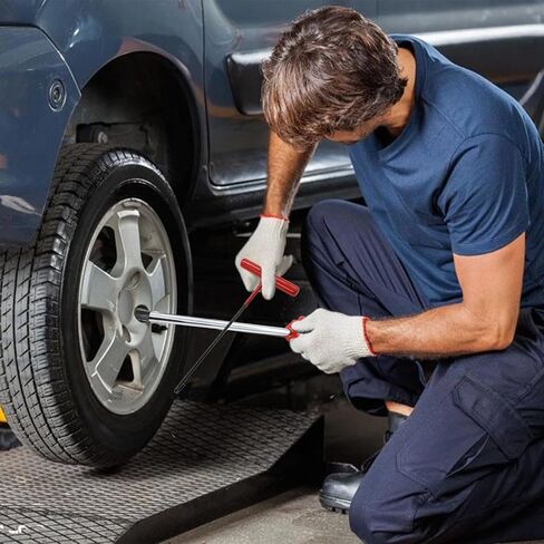 Quick Change Tire Valve Tool Kit, Tire Valve Stem Core Quickly Replacement Tool Kit for Replacing Leaky Valves in Cars, Trucks, ATVs, Motorcycles, etc with 7Pcs TR413 and TR414 Valve Stems in Kuwait