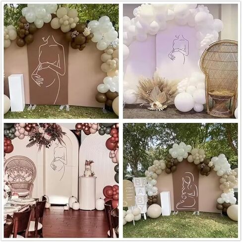 Metal Arch Backdrop Stand, 3x5ft, Silver, Semicircular, Wedding Ceremony Baby Shower Birthday Party Garden Decoration in Saudi Arabia
