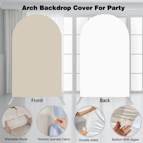 Metal Arch Backdrop Stand, 3x5ft, Silver, Semicircular, Wedding Ceremony Baby Shower Birthday Party Garden Decoration in Saudi Arabia