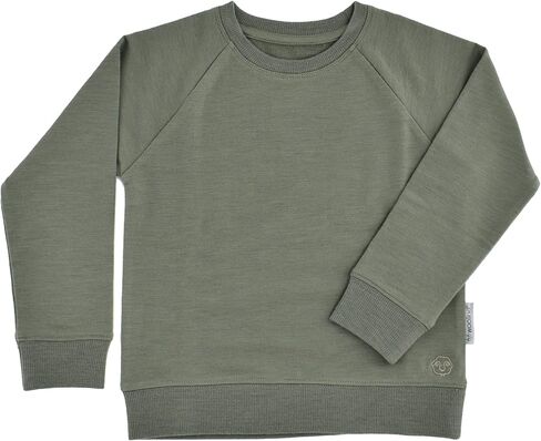 Woolino Soft Merino Wool Kids Sweatshirt - Crewneck Pullover Sweatshirt for Boys & Girls - التنفس والتنظيم. in Kuwait