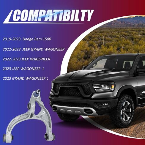 CMS251269 الأمام اليسرى السفلى من الألومنيوم الذراع W/كرة سائق مفصل الكرة 2019-2023 RAM 1500 2022-2023 JEEP WAGONEER GRAND WAGONEER in Saudi Arabia