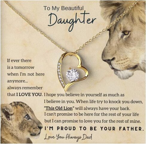 Jewelry Daughter Gift From Dad, Father Daughter Gift, Dad to Daughter Gift, Christmas Birthday Gift, To My Daughter Necklace from Dad, Daughter Card, Daughter Adult in Kuwait