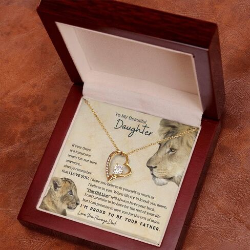 Jewelry Daughter Gift From Dad, Father Daughter Gift, Dad to Daughter Gift, Christmas Birthday Gift, To My Daughter Necklace from Dad, Daughter Card, Daughter Adult in Kuwait