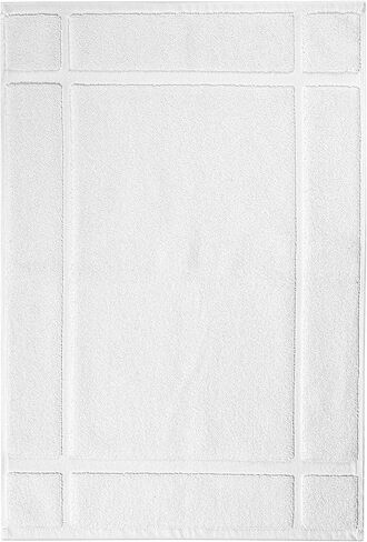 Ample Decor Cotton Bath Mats 24 X 17 Inches, 1350 GSM Oeko Tex Certified Solid Construction Thick & Plush, for Bathroom Floor, Shower – White in Saudi Arabia