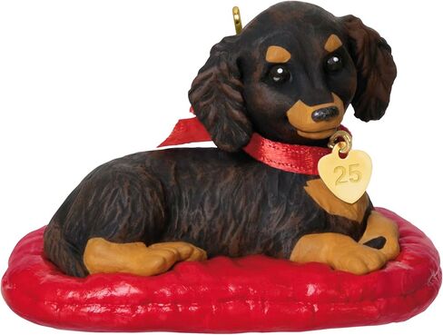 Hallmark Keepsake Christmas Ornament 2025, Puppy Love Long-Haired Dachshund 2025, Gifts for Animal Lovers in Saudi Arabia