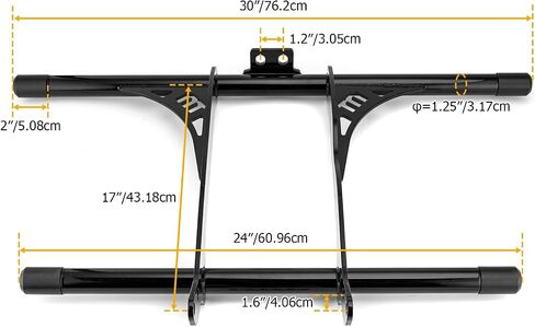 Mofun Front Highway Engine Guard Bar Flat-Out Tarner مع Harley Sportster 883 1200 Model مع Model أو Mid Control 2004-2020 2021 2022 ، Gloss Black in Saudi Arabia