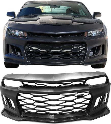 أغلفة Ikon Motorsports الأمامية ، متوافقة مع 2010-2013 شيفروليه كامارو ، 17-24 ZL1 على غرار PP PP polypropylene replacemnet replacet in Saudi Arabia