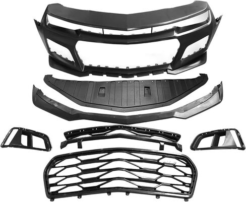 أغلفة Ikon Motorsports الأمامية ، متوافقة مع 2010-2013 شيفروليه كامارو ، 17-24 ZL1 على غرار PP PP polypropylene replacemnet replacet in Saudi Arabia