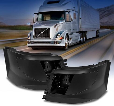 TORQUE Right Corner Bumper (with Fog Light Hole) Replacement for 2016-2017 Volvo VNL(Gen 1 only) Semi Trucks Passenger Right Side RHD (TR468-VLSB-R) in Saudi Arabia
