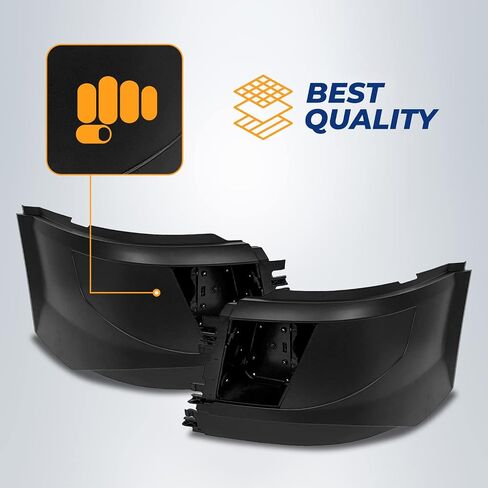 TORQUE Right Corner Bumper (with Fog Light Hole) Replacement for 2016-2017 Volvo VNL(Gen 1 only) Semi Trucks Passenger Right Side RHD (TR468-VLSB-R) in Saudi Arabia