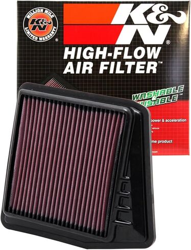K&N High-Flow Original Lifetime Engine Air Filter: Increase Power: Premium, Washable: Compatible with 2008-2015 Acura/Honda: TSX, Accord IX, 33-2430 in Saudi Arabia
