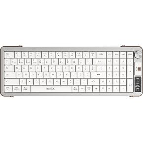 Wireless Keyboard with Volume Knob, 2.4G+Bluetooth Multi-Device Keyboard USB-C Rechargeable, Compact 99-Key with Number Pad, Comfortable Scissor Switches for Win/Mac, Black in Kuwait