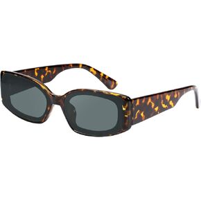 FEISEDY Retro Rectangle Sunglasses Women Men Vintage 90s Small Glasses Thick Narrow Fashion Y2K Plastic Glasses B2462 in Saudi Arabia