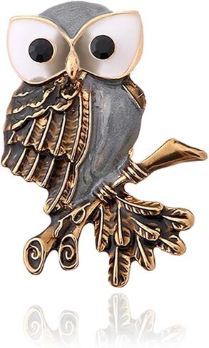 Gold Crystal Deer Owl Spider Bee Brooches for Womne Elegant Enamel Rhinestone Pearl Animal Brooch Pins Fashion Jewelry Brooch pin Accessories for Women Men Gift in Saudi Arabia