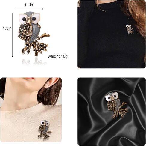 Gold Crystal Deer Owl Spider Bee Brooches for Womne Elegant Enamel Rhinestone Pearl Animal Brooch Pins Fashion Jewelry Brooch pin Accessories for Women Men Gift in Saudi Arabia