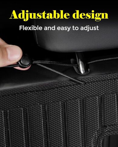 MrEvcars® for Volkswagen Atlas Accessories 2018 2019 2020 2021 2022 2023 2024 2025 All Weather Cargo Liner & Backrest Mat for Vw Atlas (6/7 Seat) TPE Rubber Custom Floor Mats for Cars (No Cross Sport) in Kuwait