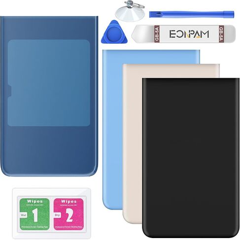 Back Glass Replacement for Google Pixel 8 Pro Back Cover Rear Housing Repair Tool Kit Genuine Rear Glass (Upper Black) in Saudi Arabia