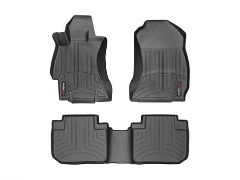 WeatherTech Custom Fit FloorLiners for Subaru Forester - 1st & 2nd Row (44531-1-2), Black in Saudi Arabia