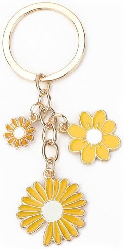 Daisy Keychain, Sunflower Keychain, Daisy Gifts for Daisy Lovers in Saudi Arabia