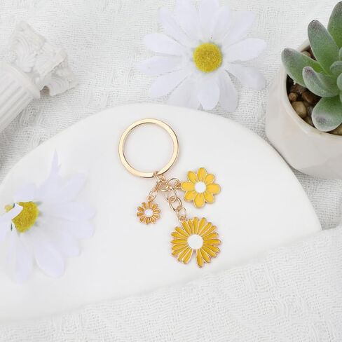 Daisy Keychain, Sunflower Keychain, Daisy Gifts for Daisy Lovers in Saudi Arabia