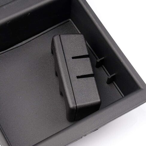 Grand Orange Center Console Coin Supenser Change Change Vault متوافق مع Chevy Silverado Suburban Tahoe/Fit for GMC Sierra Yukon 2014 2015 2015 2017 2018 Black in Saudi Arabia