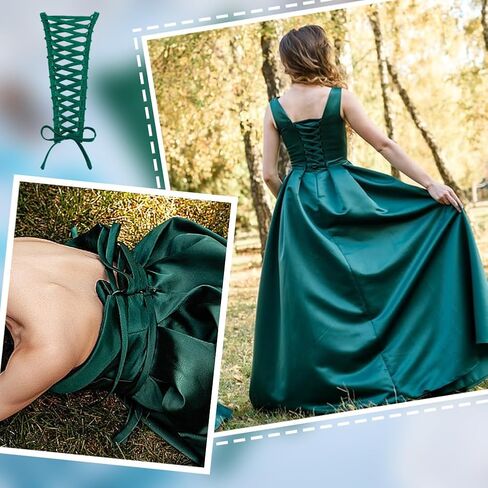 AHANDMAKER Corset Back Kit Adjustable Women's Wedding Dress Zipper Replacement Lace Up for Bridal Corset Prom Dress Strap in Saudi Arabia