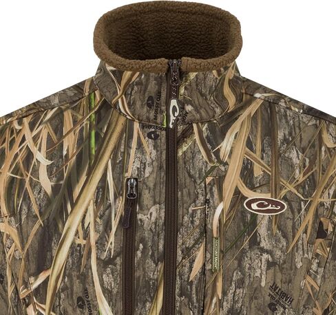 Drake Waterfowl Men Hole Shot Windproof Eqwader 3-Layer Warm Sherpa-Lined Breathable Hunting Vest in Saudi Arabia