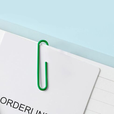 Corner Cabin 150 Pack Jumbo Paper Clips 2 Inches - Assorted Color Office Supply Accessories - Cute Paper Needle - Multicoloured Bookmark.(Orange) in Kuwait