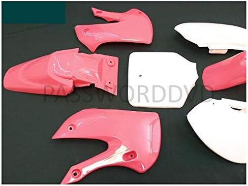 Replacement PINK Color Plastic Fairings Fender Kit for Dirtbikes Compatible with 2002-2009 Suzuki DRZ110 DRZ 110 and Kawasaki KX65 KX 65 KLX110 KLX 110 in Saudi Arabia