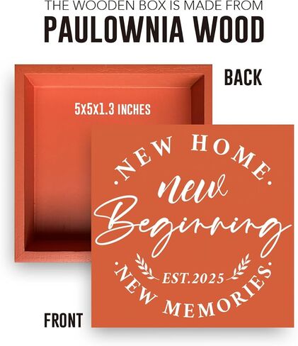 ديكور جديد للمنزل - هدايا Housewarming منزل جديد - أفضل هدايا Housewarming 2025 - ديكورات Housewarming Wood Sign Home Home Sign Sign Desk Wooden Box Farmhouse Decor in Kuwait