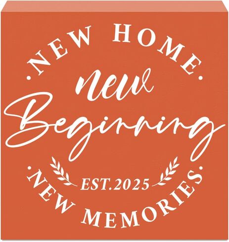 ديكور جديد للمنزل - هدايا Housewarming منزل جديد - أفضل هدايا Housewarming 2025 - ديكورات Housewarming Wood Sign Home Home Sign Sign Desk Wooden Box Farmhouse Decor in Kuwait