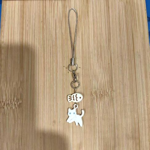 Black Cat Phone Charm Cute Kawaii Cat Fish Phone Bag Charm Accessories in Kuwait