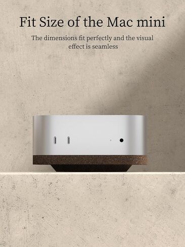 Hagibis Mac Mini Stand ، سطح المكتب الأسود الجوز المكتبي حامل كمبيوتر محمول مقاوم للغبار تبريد الجبل. in Kuwait