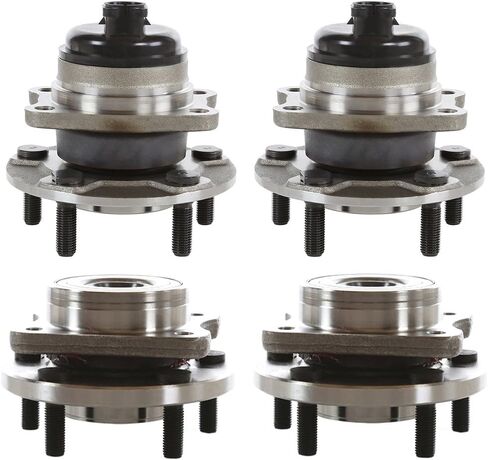 AutoShack Front and Rear Wheel Bearing Hub and Assembly Set of 4 Replacement for 2001-2007 Dodge Grand Caravan 2001 2002 2003 Chrysler Voyager 2001-2007 Town & Country 2.4L 3.3L 3.8L V6 FWD HB125-171 in Saudi Arabia