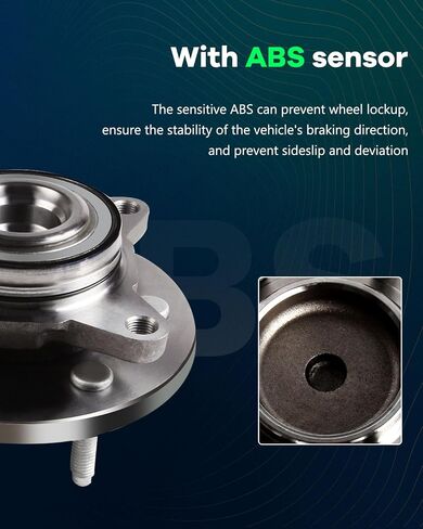 محمل عجلة Scitoo وتجميع المحور مجموعة 2 حزمة يناسب 2007-2012 ل Ford Expedition Front Hub مع 6 العروات 515094 2WD in Saudi Arabia