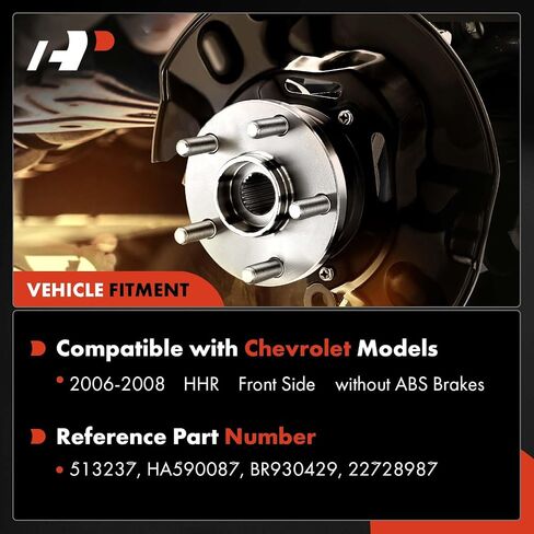 A-Premium Front Wheel Bearing and Hub Assembly with 5-Lug Compatible with Chevrolet HHR 2006 2007 2008 in Saudi Arabia