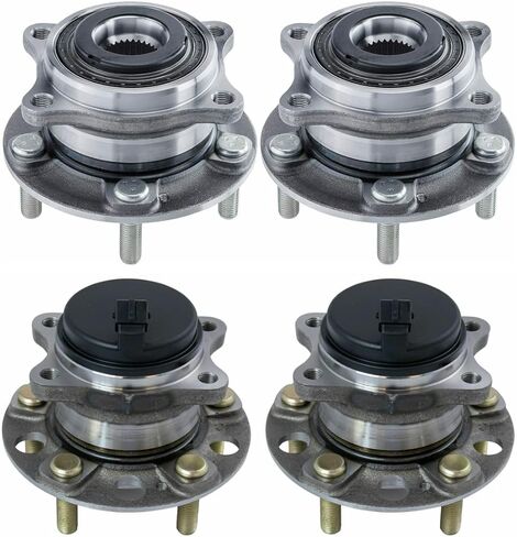 AutoShack Set of 4 Front and Rear Wheel Hub and Bearing Assemblys Replacement for 2015-2019 Hyundai Sonata 2016-2019 Tucson 2016-2019 Kia Optima 2017-2019 Cadenza 2017-2020 Sportage FWD 5-Lug HB4X0035 in Saudi Arabia