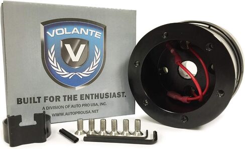 محول محول عجلة القيادة VSW 6 Bolt (أسود) متوافق مع 1965-67 Ford Mustang ، 66-72 Bronco ، 65-70 Falcon ، 66-69 Comet ، 67 Cougar STH1009BLK in Saudi Arabia