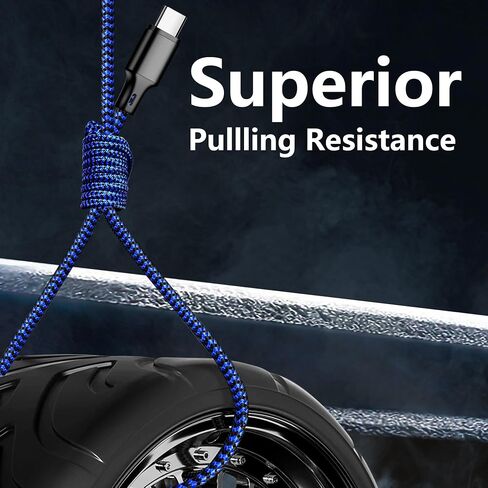 كابل الشاحن USB C إلى USB C ، 5 حزمة [3/3/6/6/6/10 قدمًا] من النوع C شحن سريع للبيانات عالية الشحن ونقل الأسلاك المتوافقة مع iPhone 16/5 in Kuwait