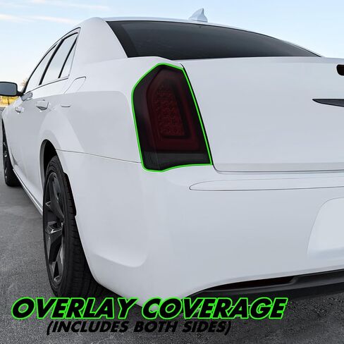 Slickmod Precut Vinyl Smoke Lint لعام 2015-2023 Chrysler 300 Tail Light (الخفيفة ، 1. الخلفي) in Saudi Arabia
