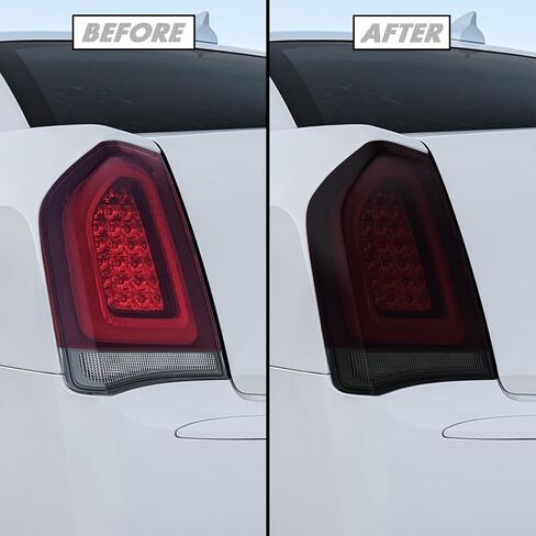 Slickmod Precut Vinyl Smoke Lint لعام 2015-2023 Chrysler 300 Tail Light (الخفيفة ، 1. الخلفي) in Saudi Arabia