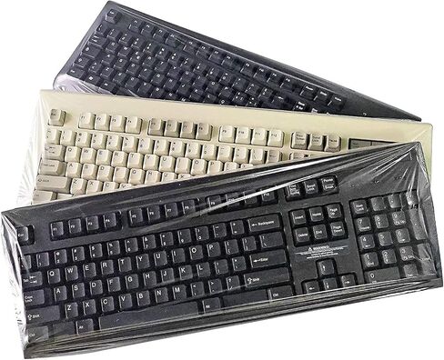 Green Onions Supply[3 Pack Universal Fully Covered Flat Style 0.025mm Wipeable Superb Tactile Feeling Waterproof Anti-Dust Keyboard Cap Cover for Desktop with Numeric Hospital Use in Kuwait
