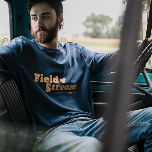 Field & Stream Men's French Terry Applique Crewneck in Kuwait